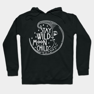 Stay Wild Moon Child Funny Witch Spiritual Aesthetic Gothic Hoodie